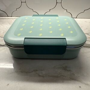 Pillowfort Teal and Yellow Food Storage Box
